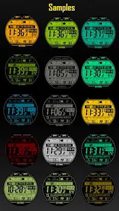 Digital Watch face MB397 screenshot 8