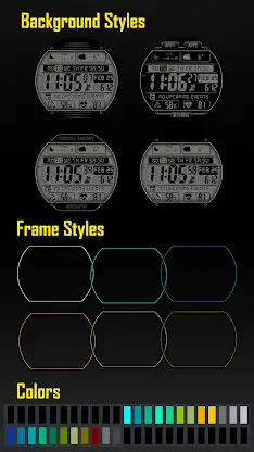 Digital Watch face MB397 screenshot 7