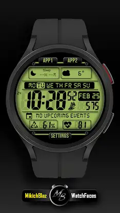 Digital Watch face MB397 screenshot 1