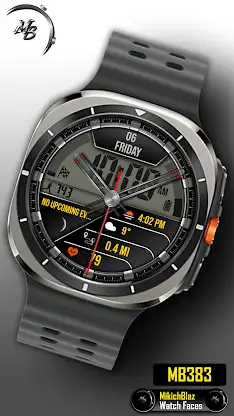 Hybrid Watch Face MB383 screenshot 1