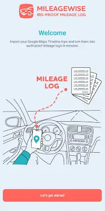 Mileage Log from Google Maps screenshot 1