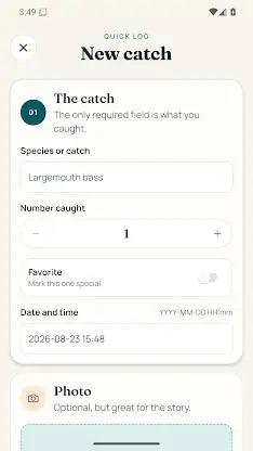 CatchTrail Fishing Journal screenshot 1