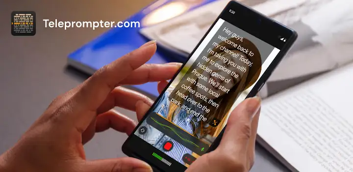 Teleprompter.com — Android app banner