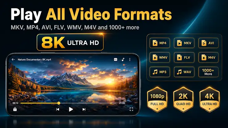 MKV Video Player - Zea Player screenshot 1