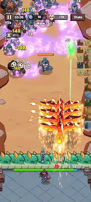 Fluffy Backpack: Merge Defense screenshot 3