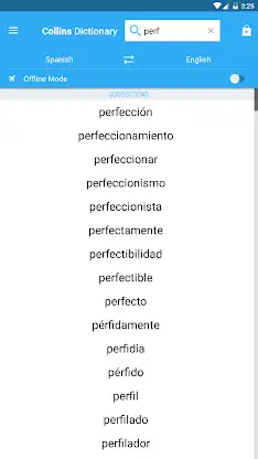 Spanish Complete Dictionary screenshot 2
