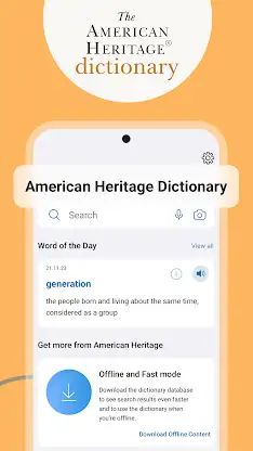 American Heritage Dictionary screenshot 1