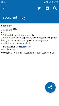Oxford English Dict.&Thesaurus screenshot 1