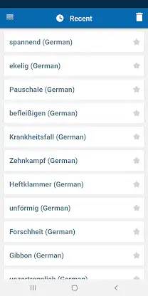 Concise Oxford German Dict. screenshot 7