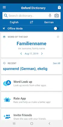 Concise Oxford German Dict. screenshot 5