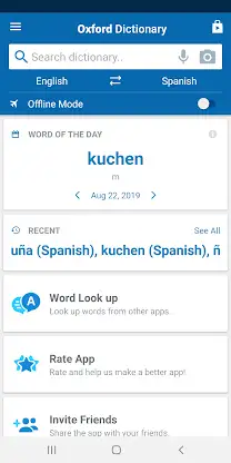 Concise Oxford Spanish Dict. screenshot 5