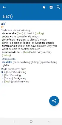 Concise Oxford Spanish Dict. screenshot 1
