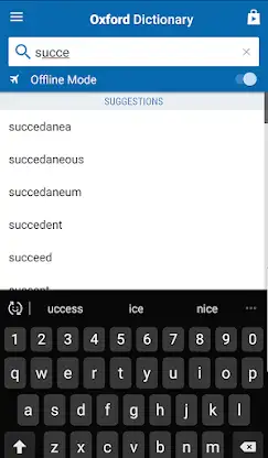 Oxford Shorter English Dict. screenshot 2