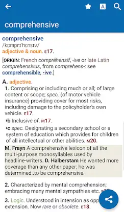 Oxford Shorter English Dict. screenshot 1