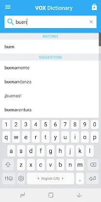 Spanish Language Dictionary screenshot 2