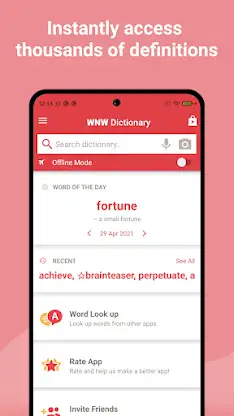 Webster's College Dictionary screenshot 1