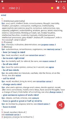 Webster's Thesaurus screenshot 1