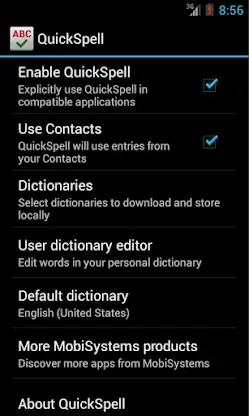 OfficeSuite QuickSpell screenshot 2