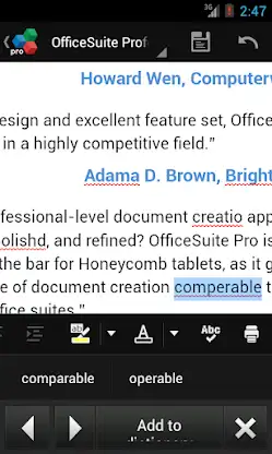OfficeSuite QuickSpell screenshot 1