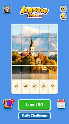 Jigsolitaire Jigsort Puzzle screenshot 2