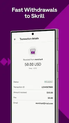 Skrill - Fast, secure payments screenshot 2
