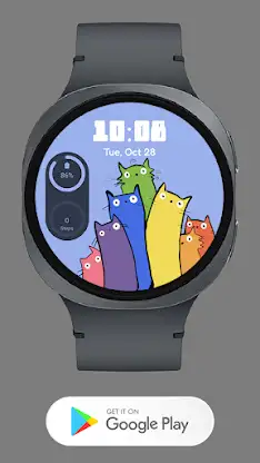 Cute Cats Watch face screenshot 2