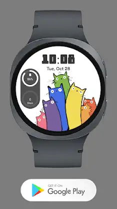 Cute Cats Watch face screenshot 1