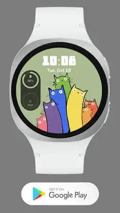 Cute Cats Watch face screenshot 4