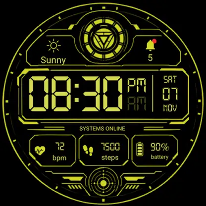 CyberCore Watch face screenshot 4