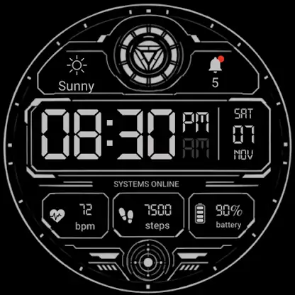 CyberCore Watch face screenshot 7