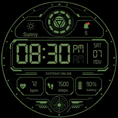 CyberCore Watch face screenshot 6