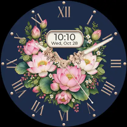 Floral Watch face screenshot 3