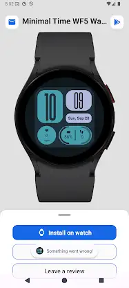 Minimal Time WF5 Watch face screenshot 7