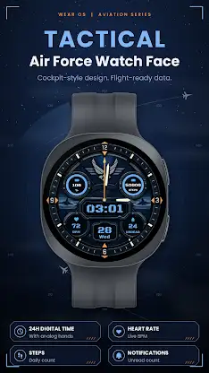 Tactical Air Force Watch face screenshot 3