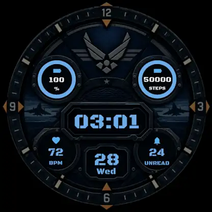 Tactical Air Force Watch face screenshot 2