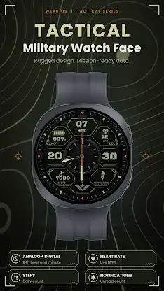 Tactical Military Watch face screenshot 3
