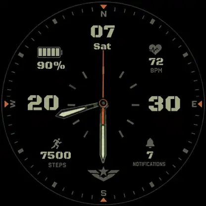 Tactical Military Watch face screenshot 2