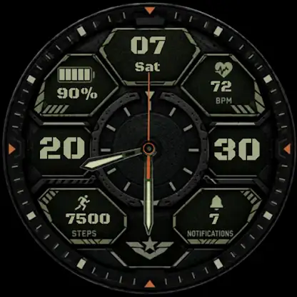 Tactical Military Watch face screenshot 1