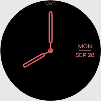 Minimal Watch Face screenshot 2