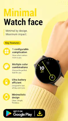 Minimal Watch face screenshot 3