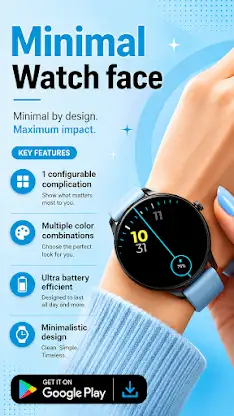 Minimal Watch face screenshot 1