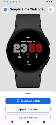 Simple Time Watch Face screenshot 1