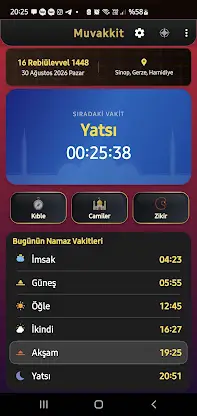 Muvakkit screenshot 2