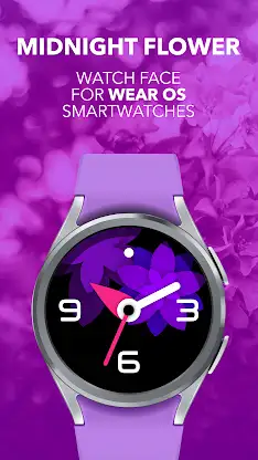 Midnight Flower: Watch Face screenshot 1