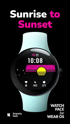 Sunrise to Sunset: Watch Face screenshot 1