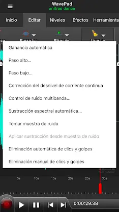 WavePad, editor de audio screenshot 2