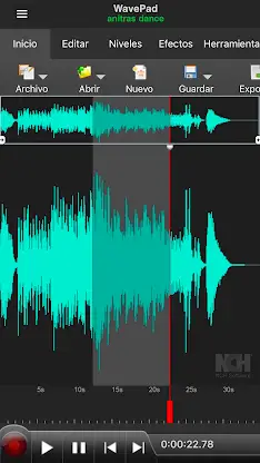 WavePad, editor de audio screenshot 1