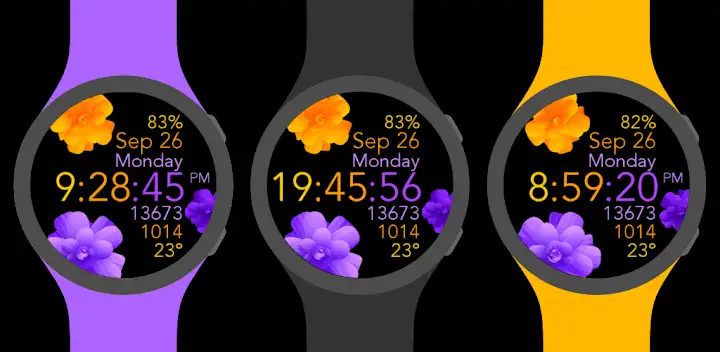 Yellow Purple Flowers — Android app banner