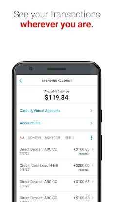 H-E-B Debit screenshot 2