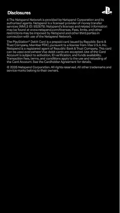 PlayStation Debit Card screenshot 8